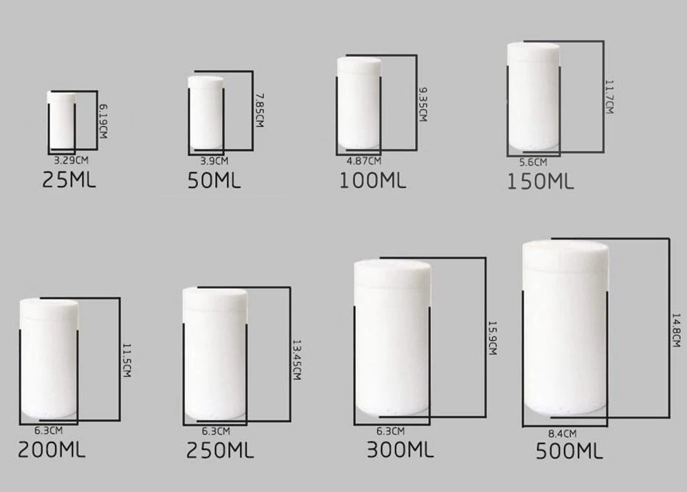 Фторопластовые вкладыши объемом 25, 50, 100, 150, 200, 250, 300, 500 мл